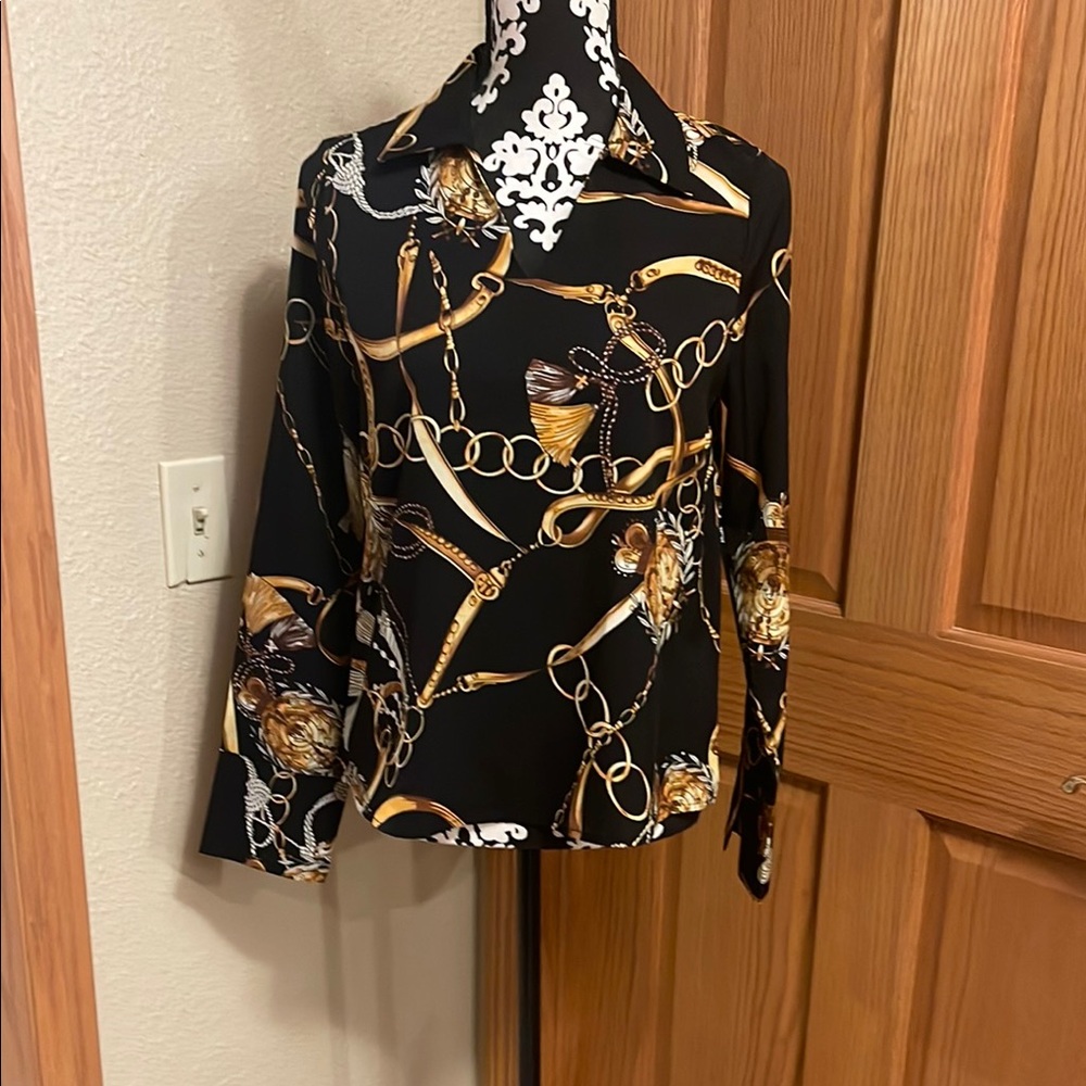 Black and Gold Women's Top